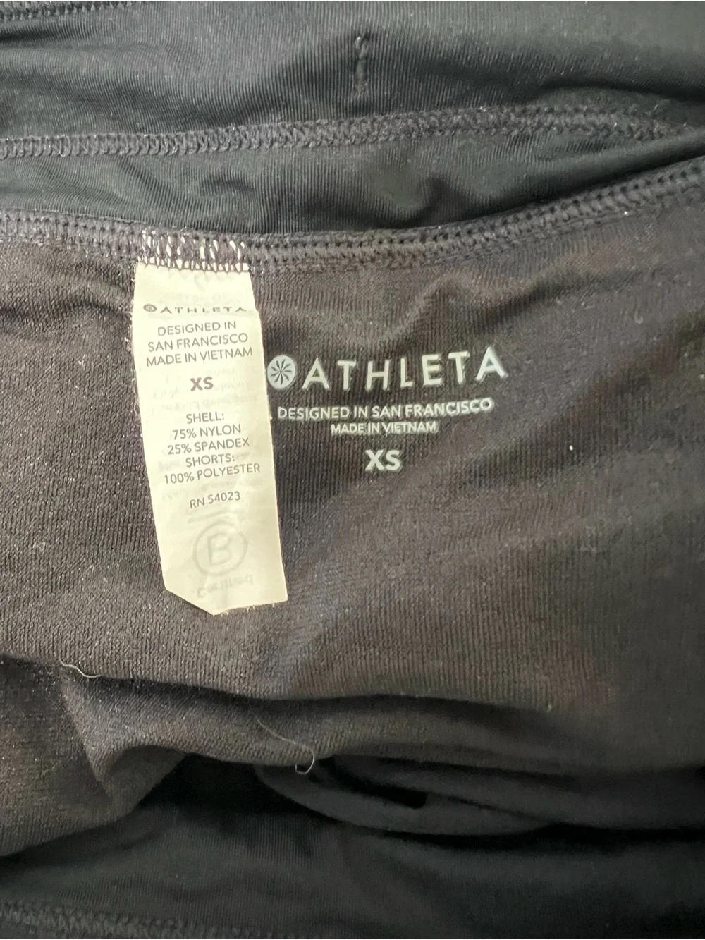 ATHLETA  stretch Black Women's Athletic Shorts with Drawstring XS